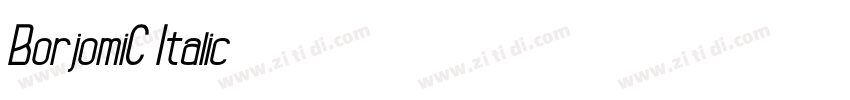 BorjomiC Italic字体转换